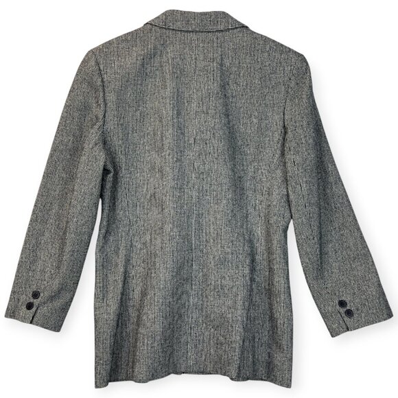 Vtg Pendleton Petite Womens Blazer Micro Plaid Woolen Mills 100% Virgin Wool 12 - Picture 5 of 13